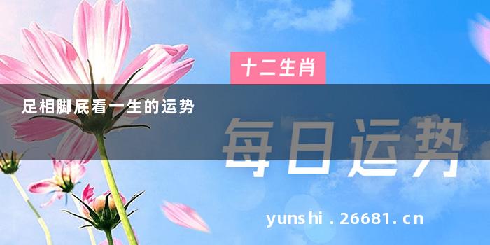 足相脚底看一生的运势